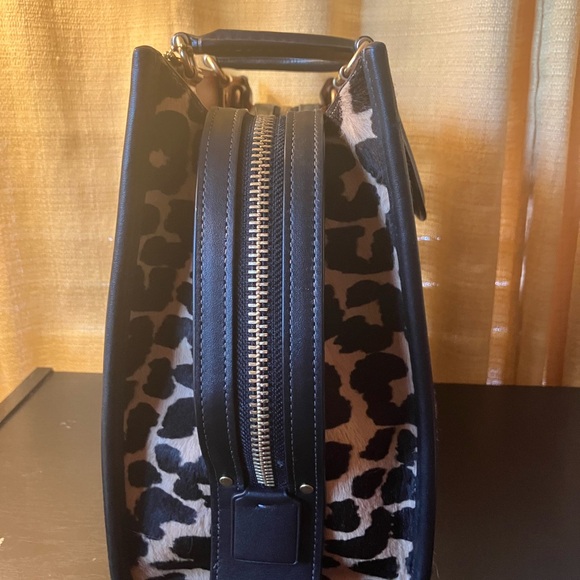 Coach Rogue 30 Leopard Print Haircalf with Rhinestones OOAK - Picture 9 of 14